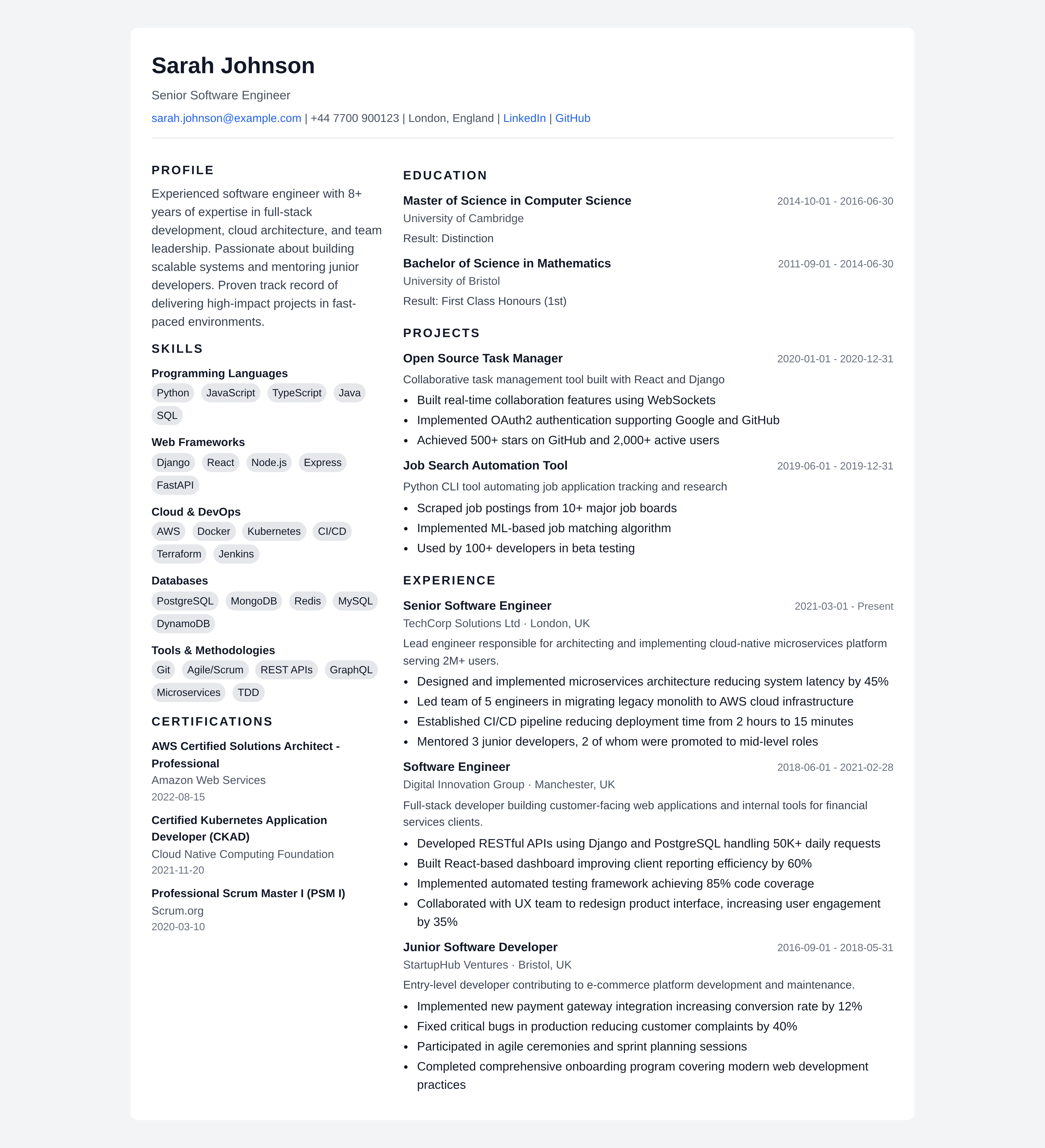 Student / Entry-Level